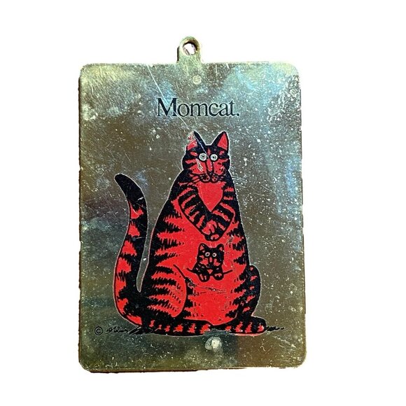 Vintage Other - KLIBAN CAT Vintage Momcat. Gold Medal Key Chain Collectible